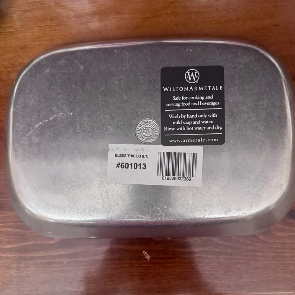 Wilton Armetale Pewter 'Bless This House' Decorative Tray
